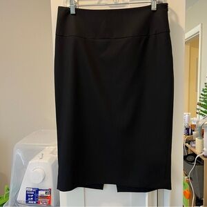Zara Black Pencil Skirt with Slit for Work